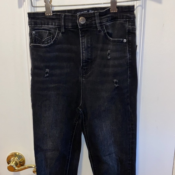 Stradivarius Brand Black Jeans Size 2 - Picture 3 of 6